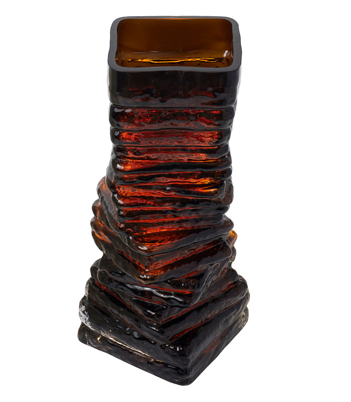 Amber Brick Vase