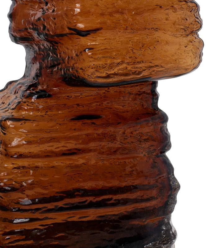 Amber Wave Vase