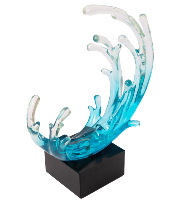 Aqua wave sculpture