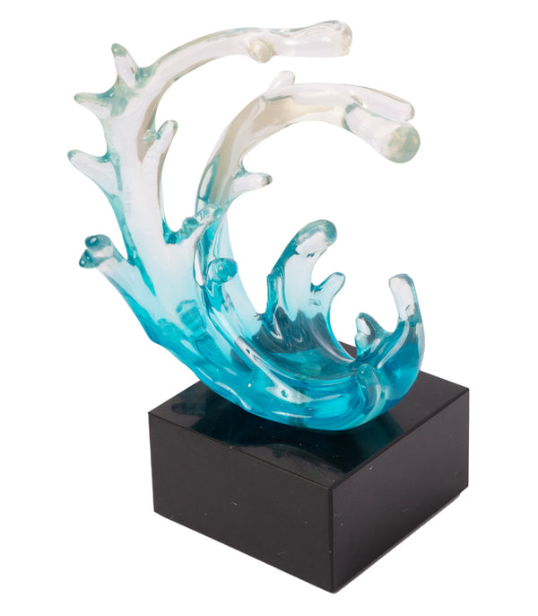 Aqua wave sculpture