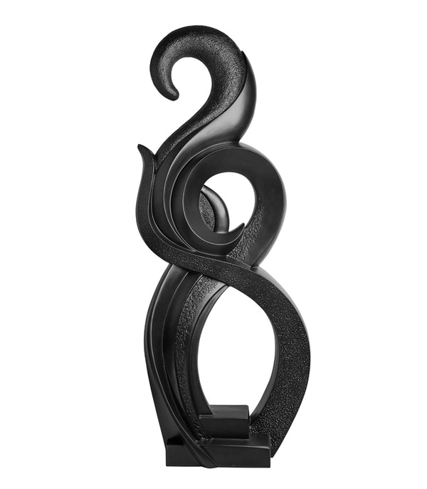 Eternity Abstract Sculpture - Black