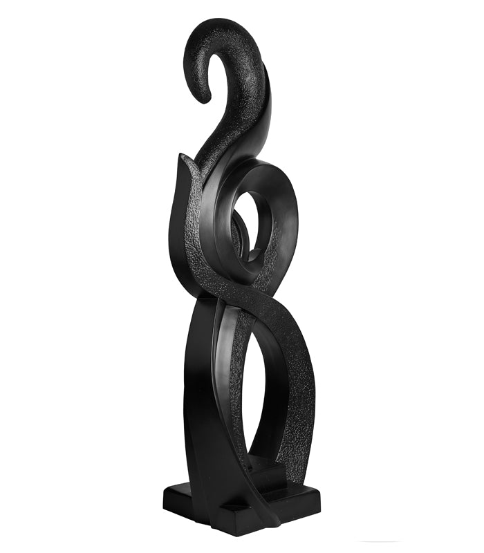 Eternity Abstract Sculpture - Black