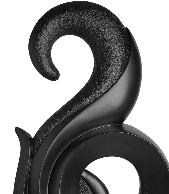 Eternity Abstract Sculpture - Black