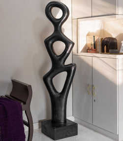 Fluid Loops Sculpture - Black