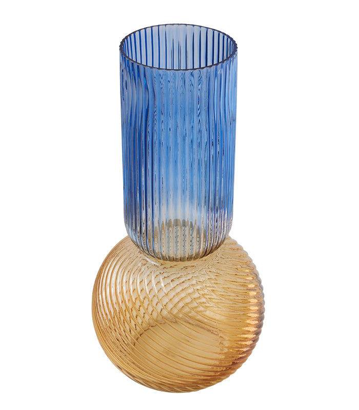 Fluted Ribbed Vase