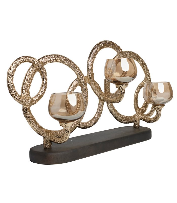 Gold Twist Candleholder