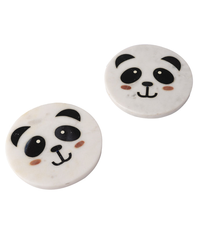 Panda Face Coasters