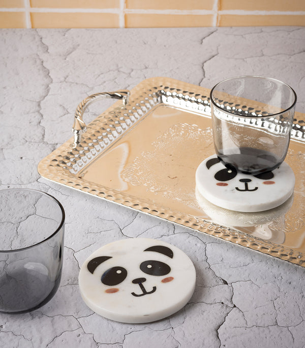 Panda Face Coasters