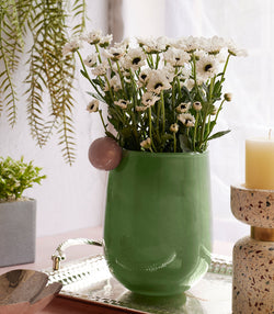 Retro Bubble Vase - Green