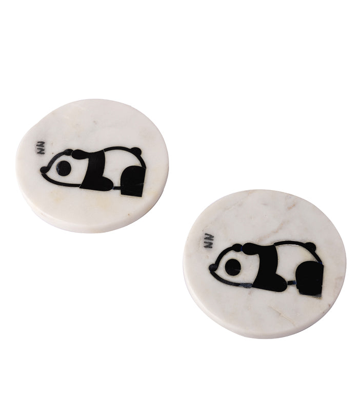 Snoozy Panda coasters