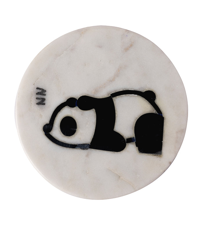 Snoozy Panda coasters