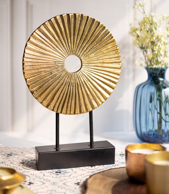 Gilded Radial Sculpture